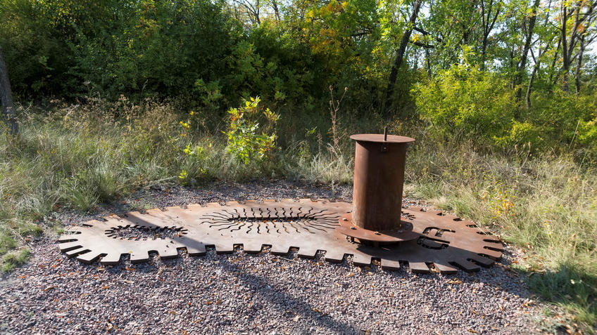 Фото №935327. Фрагмент геолого-палеонтологической экспозиции МЗ "Дивногорье"