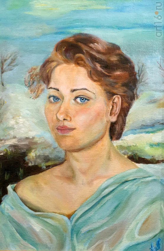 Фото №936276. Лада Аюдаг «Март. Мона Вика». Из цикла «Двенадцать месяцев», 1994 г. Картон, масло