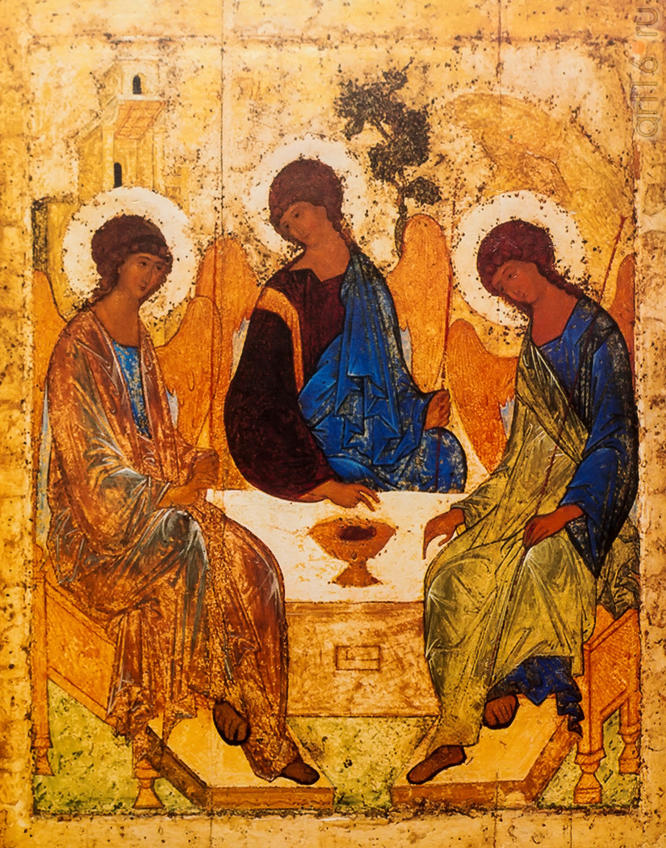 Фото №939802. Андрей Рублев. Троица. 15 в.