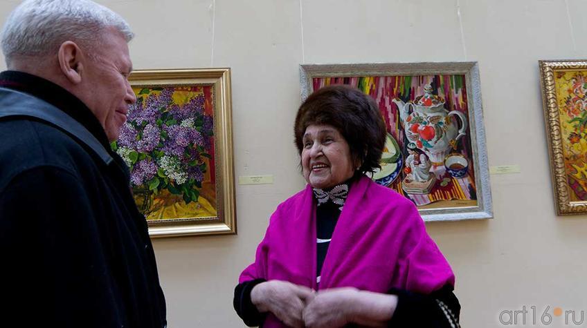 Фото №94865. Ренат Харис, Рушан Якупова. На открытии выставки "У женщины своя душа..."