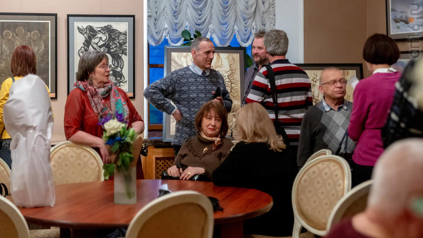 Фото №955763. На выставке Надира Альмеева