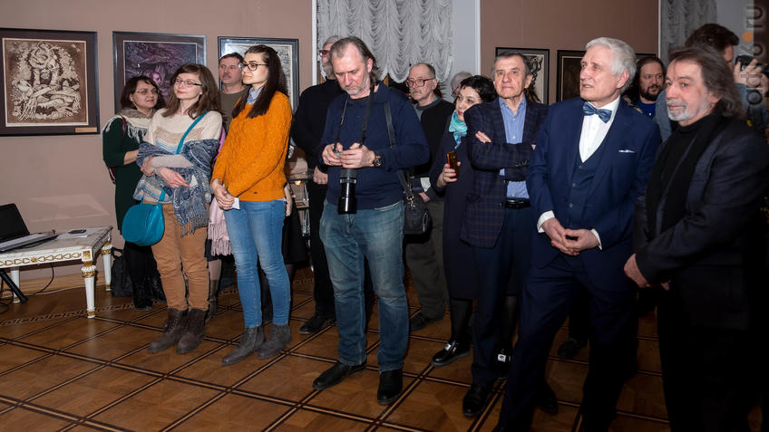 Фото №955888. На открытии выставки Н. Альмеева в Казанской Ратуше