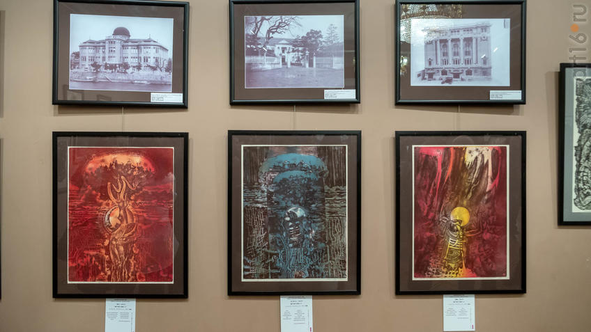 Фото №955923. Фрагмент экспозиции, посвященный трагедии в Хиросиме. Н.У.Альмеев