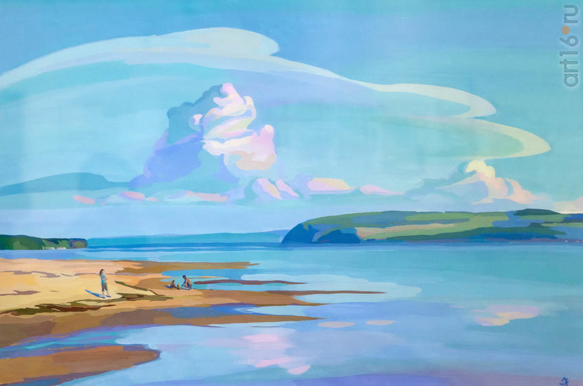 Фото №957623. С.Б. Медведева «Страна желанная» (Боровое Матюшино). 2017 г. Бумага, гуашь,57x82