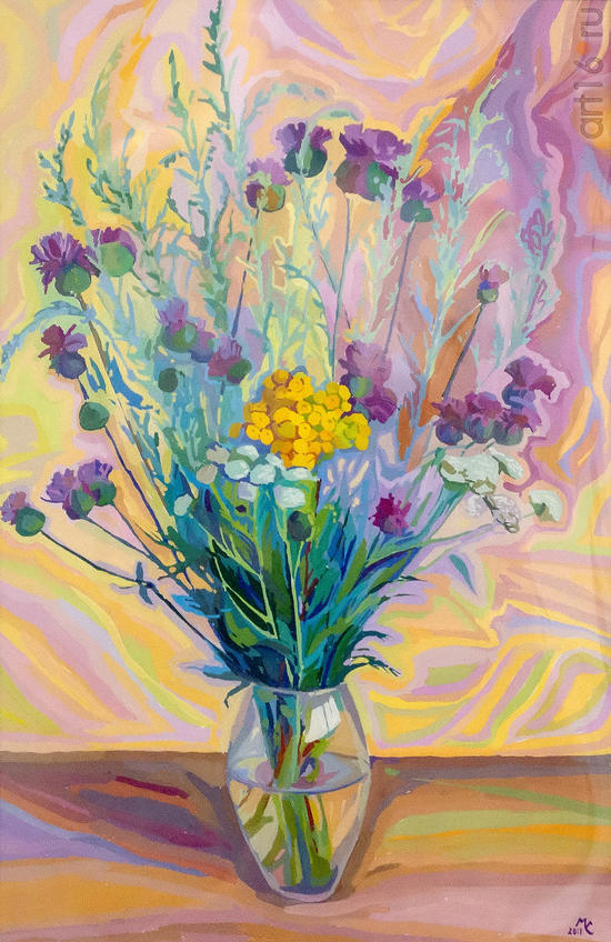 Фото №957628. С.Б. Медведева «Луговой аромат» 2018 г. Бумага, гуашь, 58x38