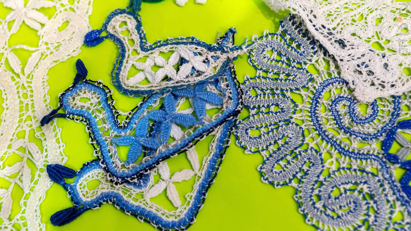 Фото №963876. Ныртинские кружева. Плетение на коклюшках. Мастер: Обрезкова А.П.