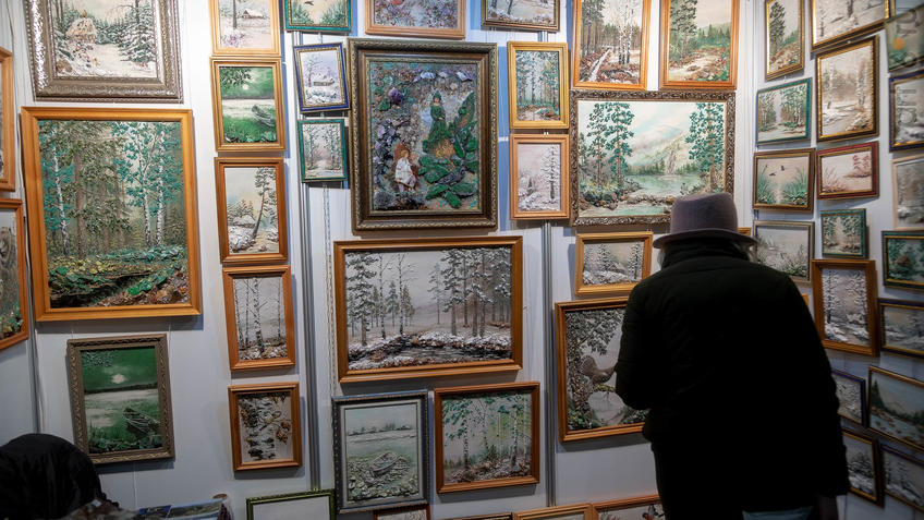 Фото №964216. Картины из природных минералов М.Швецова