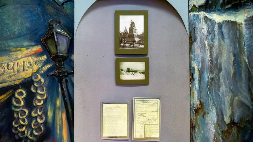 Фото №965424. Памятник Г.Р.Державину /Федоровский бугор в Казани /атериалы для биографии /Скорбный лист /Газета «Казанский биржевой листок»