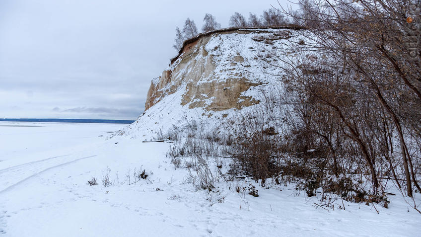 Фото №965674. Волжский берег села Красновидово. Зимний вид, декабрь 2019 г.