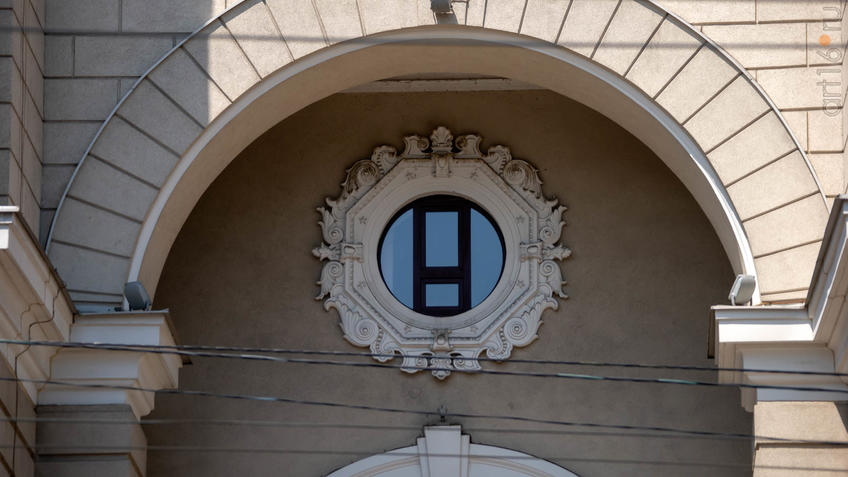 Фото №970653. Здание управления Юго-Восточной железной дороги (фрагмент архитектуры)