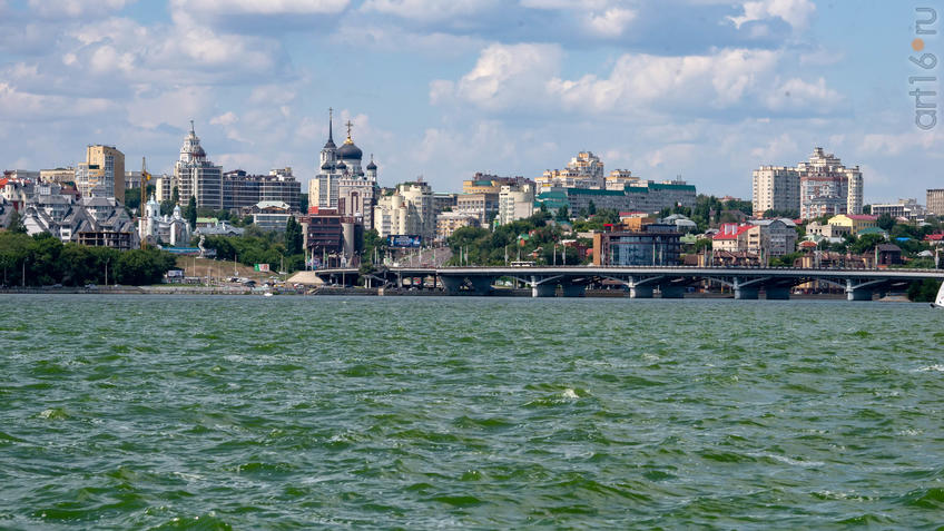 Фото №970798. Чернавский мост. Вид на центральный район Воронежа