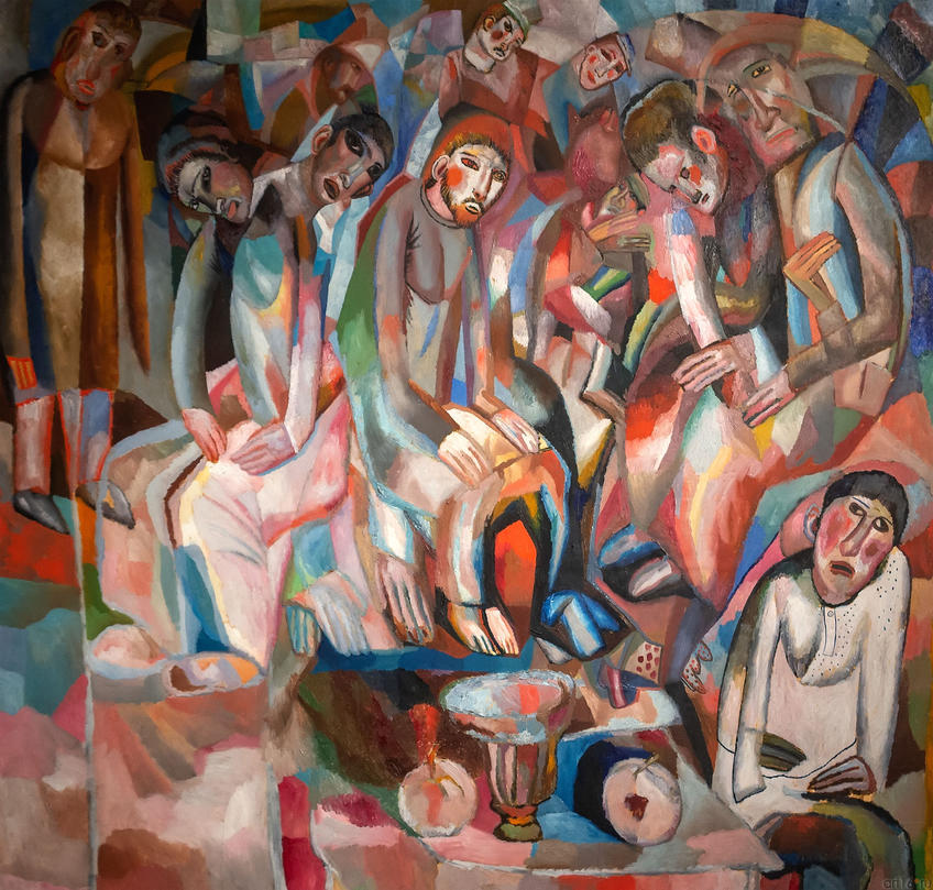 Фото №971089. За столом. 1912-1913. Павел Николаевич Филонов. 1883-1941