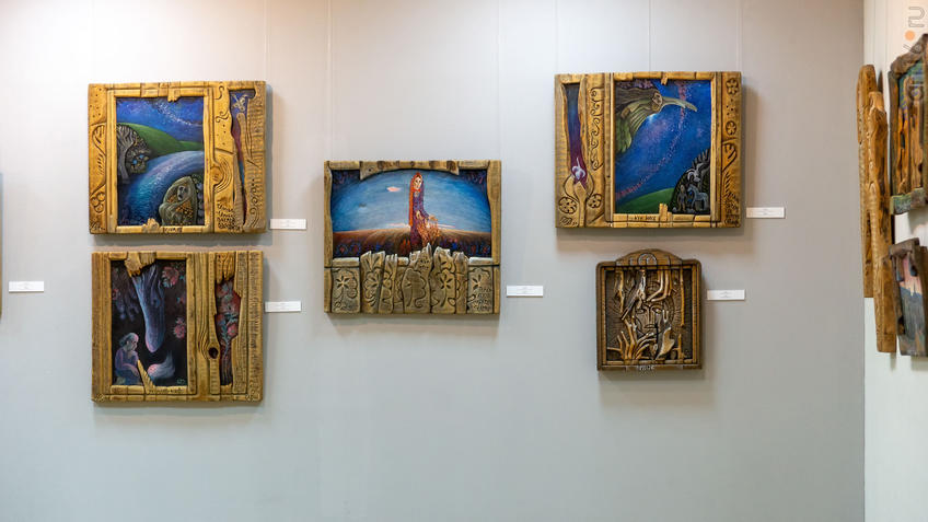 Фото №975505. Фрагмент экспозиции выставки Ахсана Фатхутдинова