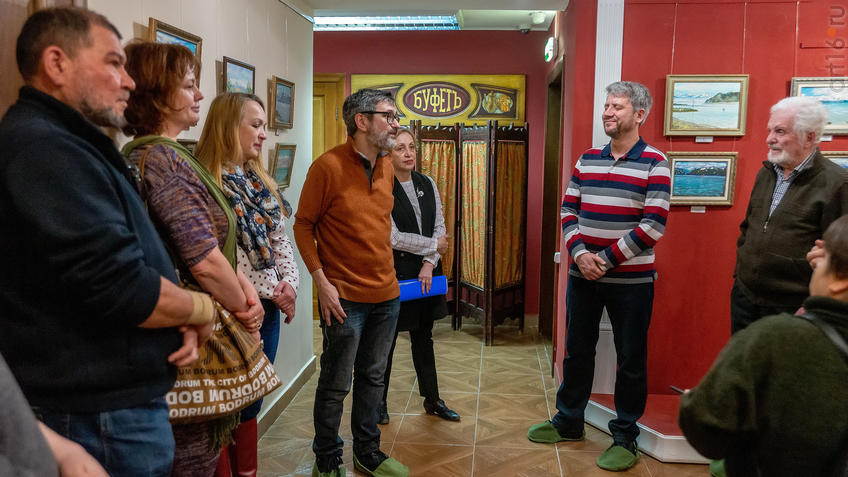 Фото №975697. На открытии выставки А.Галимова