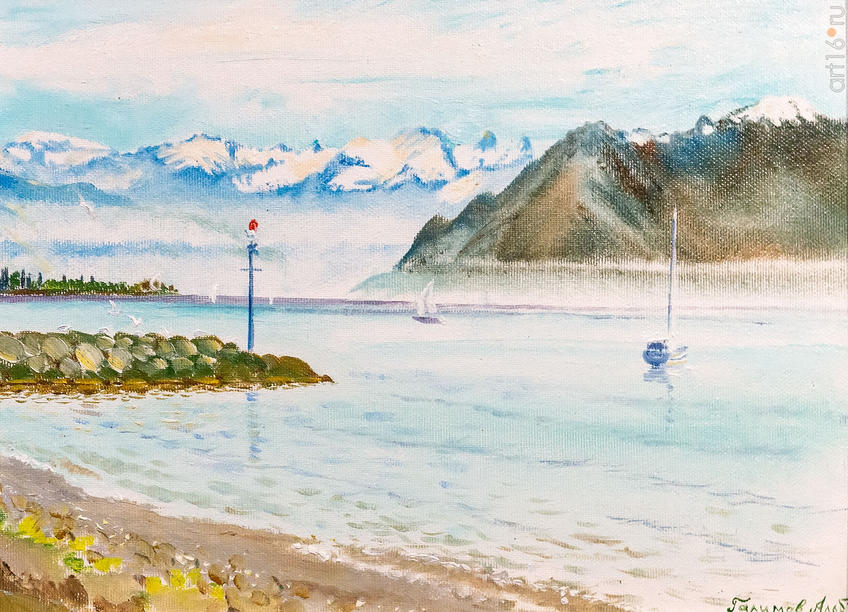 Фото №975767. Женевское озеро. Туман в горах. 2017. Альберт Галимов