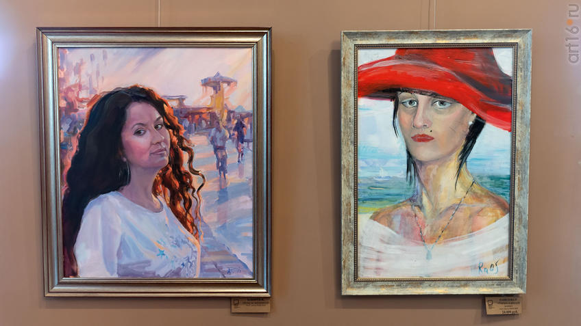 Фото №975911. Вечер на набережной. 2019. Бакиров И. /Портрет в красной шляпе. 2005. Равилова Р.