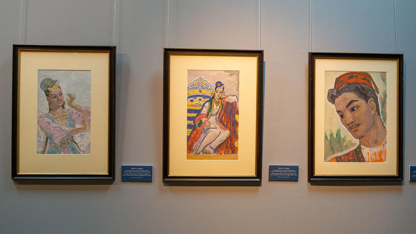 Фото №980890. Эскизы. Фрагменты росписи Театра оперы и балета им. М.Джалиля в Казани. 1964