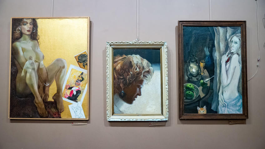 Фото №981209. Полет.2006 /Портрет.1990-е.Нестеренко В.А. (1947) /В мастерской.2002.Фаттахов Р.Ш. (1946-2019)