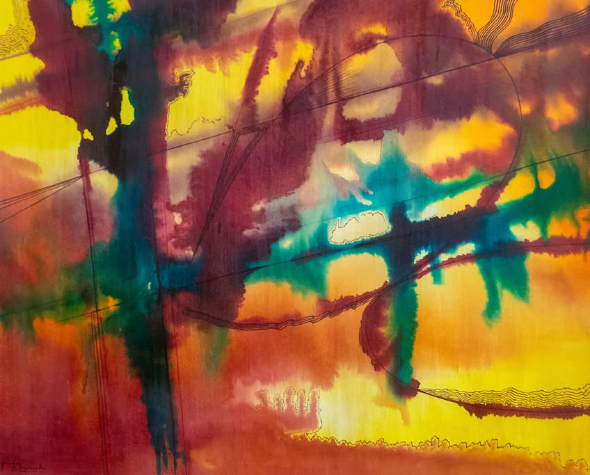 Фото №981279. Эскиз к светомузыкальной постановке на музыку Стравинского. 1976. Альмеев Надир Усманович (1946)