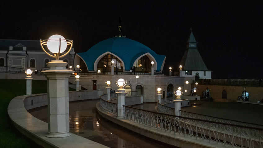 Фото №983181. Здание пожарной части в Казанском Кремле, Казань, октябрь 2020, вечер