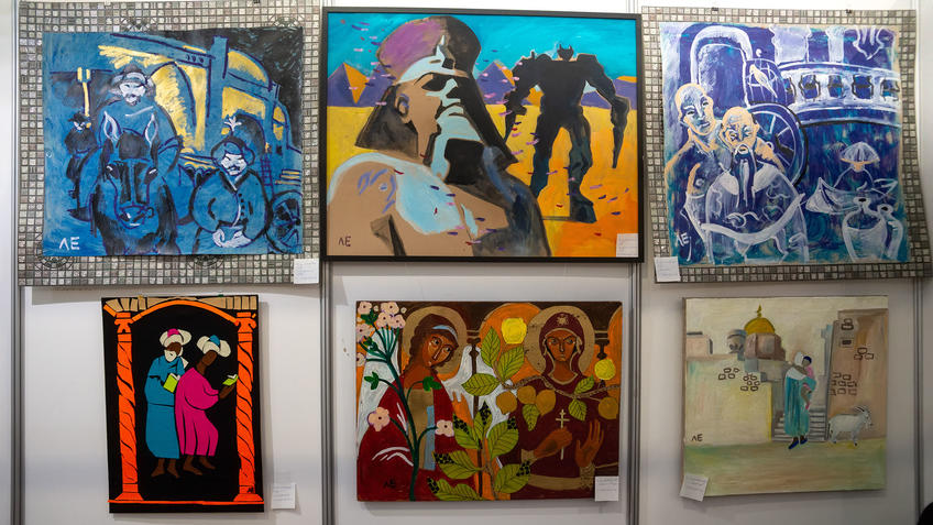 Фото №984037. Фрагмент экспозиции. Евграфовой Л.Е. АРТ-галерея Казань 2020