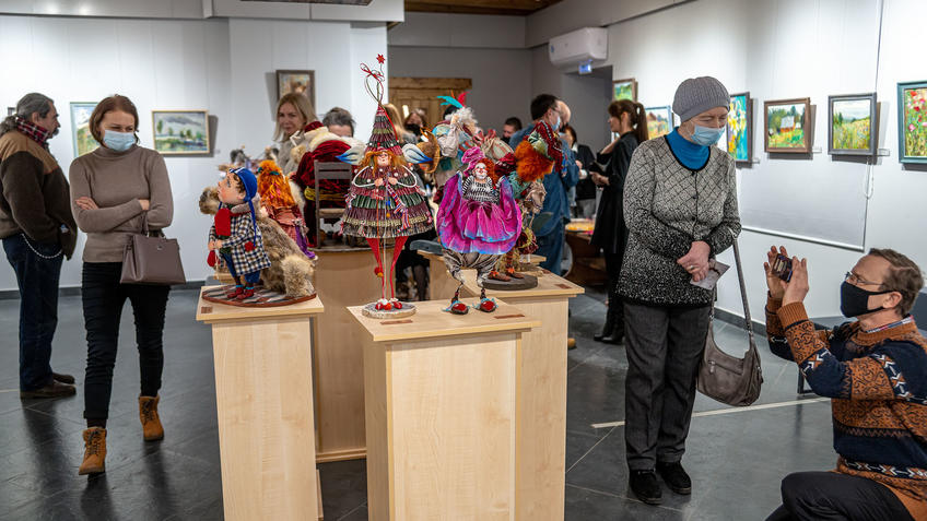 Фото №986544. На выставке «Сентиментальное настроение» Н. Григорьевой и творческого дуэта «АняМаня»