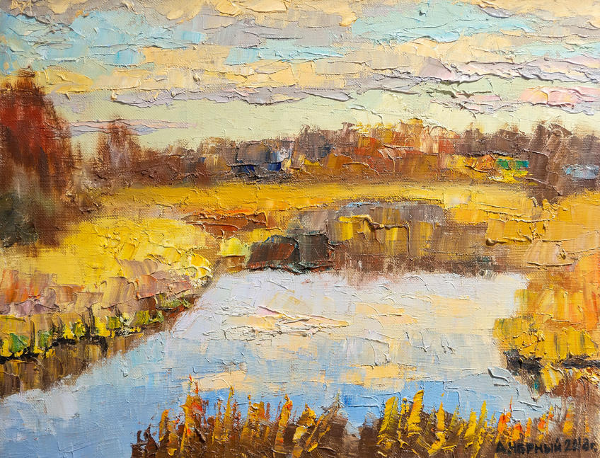 Фото №989235. Вечер. Колычевский пруд. 2018. Александр Чёрный