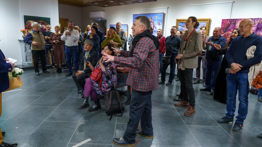 Фото №996564. На выставке И. Мусина и Л. Мусиной-Медвецкой «Диалоги»