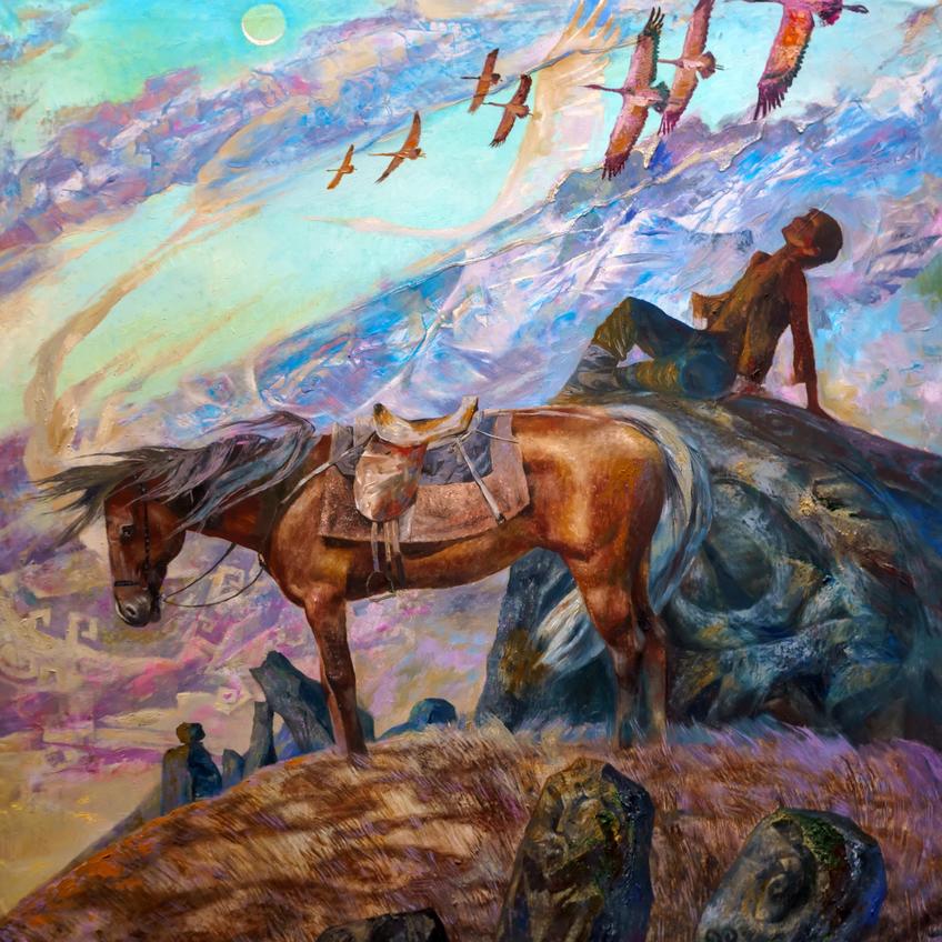 Фото №999101. Ранние журавли. 2020. Ханафеев Ринат