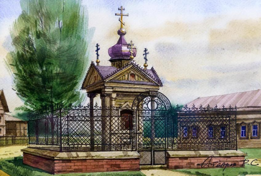 Фото №999927. Часовня в Аметьево в честь погибших в Русско-Японской войне. 1909 г. п. Айдаров Р.С.